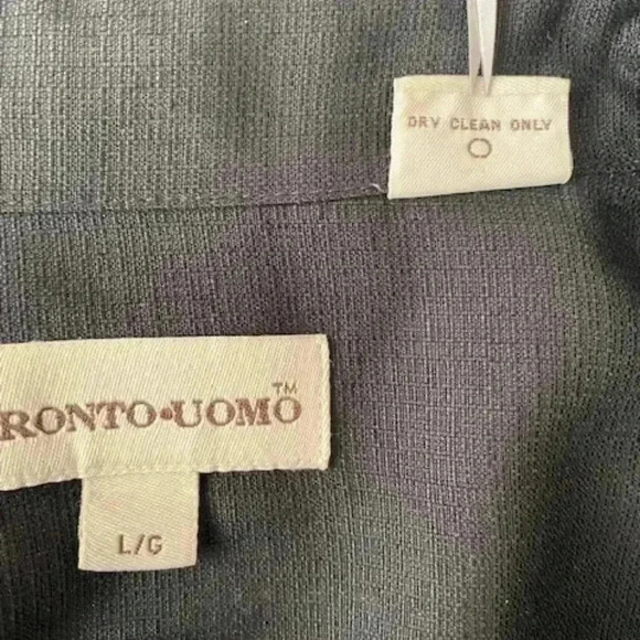 Pronto Uomo Mens Vintage 100% Silk Casual Button Down Shirt Size Large - Picture 5 of 10